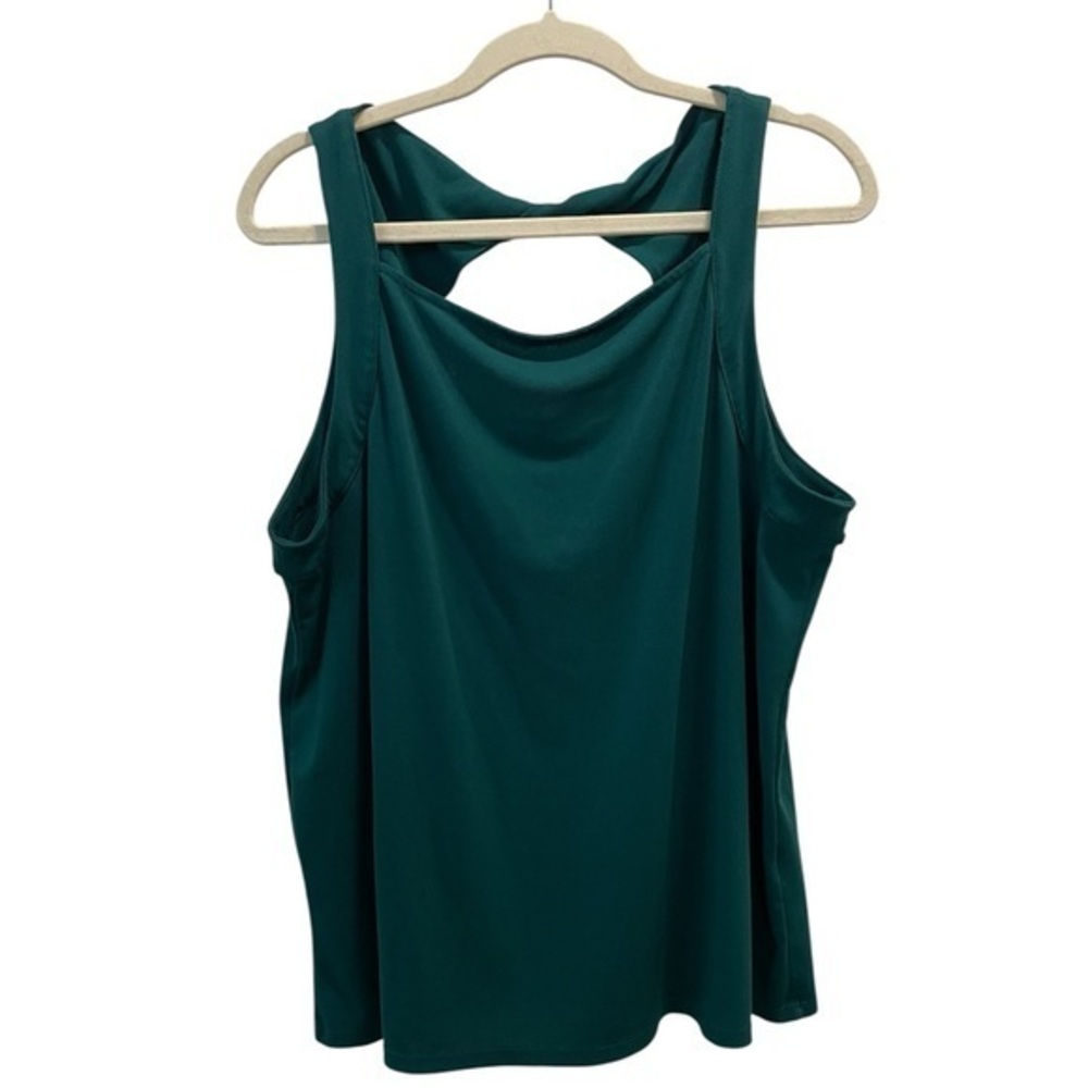 Banana Republic Green Sleeveless Cut-Out Tank Top